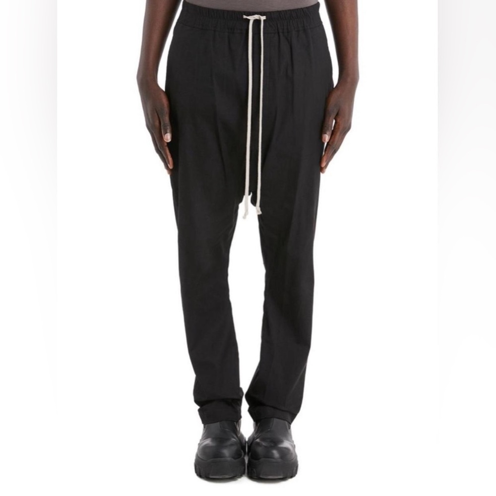 Rick Owens Black Drawstring Pants